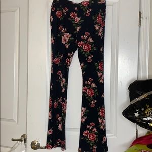 Flower Print Flare Pant Leggings